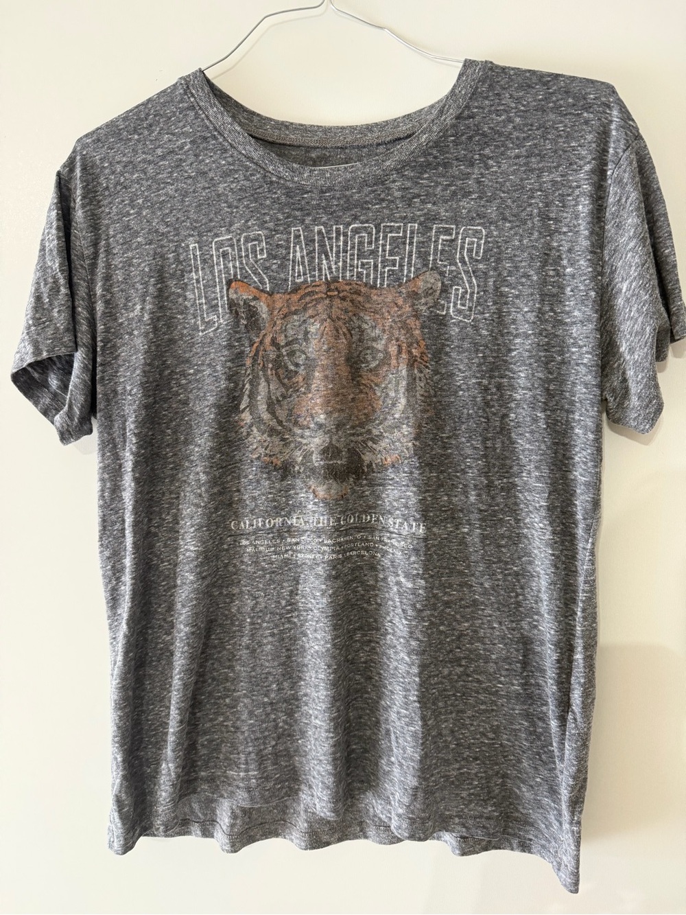 Hollister Gray Tiger Graphic Tee - Los Angeles